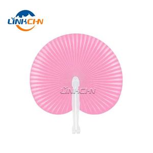 Factory Direct Paper <b>Folding</b> <b>Hand</b> Held Chinese <b>Fan</b> with Plastic Handle - Product Image 4