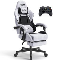 Fauteuil de bureau ergonomique à faible MOQ, inclinable et réglable, avec coussin épais, pivotant et relevable, avec repose-pieds