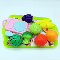Children kunststoff küche DIY spielzeug Magnetic Fruit und Vegetables Cuttable spielzeug für kinder