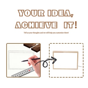 Gỗ ánh sáng lên hình ảnh khung với đèn nền bằng gỗ <span class=keywords><strong>LED</strong></span> khung ảnh trang trí nghệ thuật tươi sáng bức tranh ánh sáng ban đêm phòng trang trí nội thất - Product Image 5