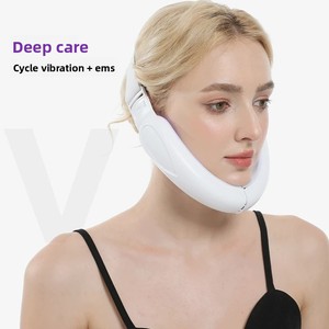 Reductor de mentón doble Masajeador de elevación facial V-Line Lift up Belt 3 Color Light Face Adelgazamiento Masajeador de vibración - Product Image 5