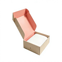 Boîtes d'emballage personnalisées, boîte cosmétique pliable en carton ondulé, impression quadricolore avec estampage à chaud argenté, transport sûr et sécurisé