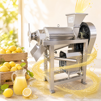 Industriële kleine model koude pers fruit- en groentespiraal mango sapcentrifuge productielijn machine met motor hoge productiviteit