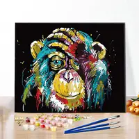 K8ds - Christmas Chimpanzees Acrylic Oils
