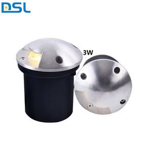 ไฟใต้ดิน LED <span class=keywords><strong>2022</strong></span>ดวงโคมไฟสแตนเลสใต้ดินแบบ1W 3W 6W9W 12W 15W โคมไฟในสวนแบบโมเดิร์นกลางแจ้งสีดำใต้ดิน - Product Image 1