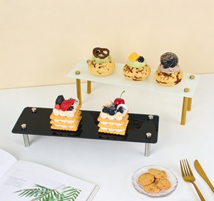Support à gâteau en verre, présentoir à fruits <span class=keywords><strong>de</strong></span> <span class=keywords><strong>mer</strong></span> pour buffet, <span class=keywords><strong>plateau</strong></span> à fruits, présentoir à desserts, table <span class=keywords><strong>de</strong></span> rangement pour mariage et anniversaire - Product Image 5