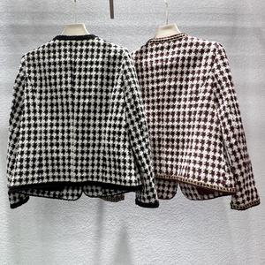 Nueva moda elegante señora chaqueta Mil Pájaros vestido a <span class=keywords><strong>cuadros</strong></span> <span class=keywords><strong>abrigo</strong></span> chaquetas abrigos para mujer - Product Image 5