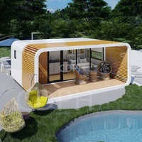 Casa Prefabricada de Lujo, Cabaña, Casa Contenedor de Lujo para Hotel, Oficina, Baño, en Venta