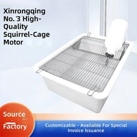 Cage d'élevage pour rongeurs et souris en métal de forme carrée pour laboratoire, avec bouteille d'eau et fermeture à bouton-pression, durable et écologique