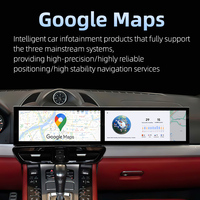 Nouvelle Arrivée Radio Voiture Android à Double Écran de 24,6 Pouces, Lecteur Multimédia GPS et Carplay pour Porsche Cayenne 92A 2010-2017