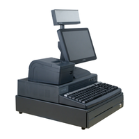 Guangdong 12.1 inci layar mesin kas harga pabrik dengan Keyboard/Printer/laci tunai Terminal Pos kualitas baik