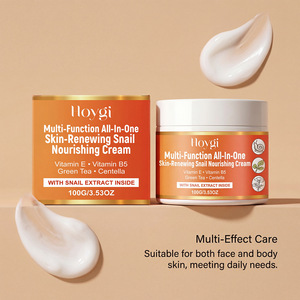 Crema Facial Nutritiva de Caracol, Centella Asiática, Té Verde, Vitamina E y B5, Crema Facial Hidratante y Suavizante - Product Image 4