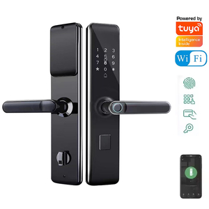 Nhà Máy Giá tuya Wifi App thông minh khóa cửa nhôm vân tay RFID kỹ thuật số khóa xử lý Keyless căn hộ khách sạn nhà phòng - Product Image 1