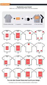 T-shirt Homme Oversize à Manches Courtes en Coton Uni 230 GSM, Grammage Lourd, Essentiels, Personnalisable avec Logo, Coupe Boxy, OEM - Product Image 5