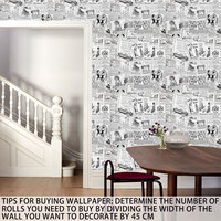 Papier peint autocollant épais vintage européen à motifs floraux, imperméable, rétro, pour chambre à coucher, café, décoration murale