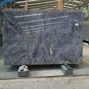 Granit Azul Bahia Alami Yang Sangat Indah, Lembaran Granit Sodalit Biru dan Ubin untuk Proyek Mewah