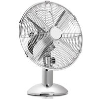 Ventilateur de bureau en métal haute puissance de 12 pouces, 3 vitesses, oscillation à 80 degrés, gris, nouveau design, pour la maison et le bureau