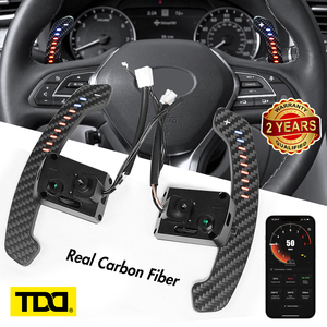 Palancas de cambio magnéticas LED TDD de fibra de carbono compatibles con el volante de Infiniti QX50 QX60, actualización de las palancas de cambio. - Product Image 2