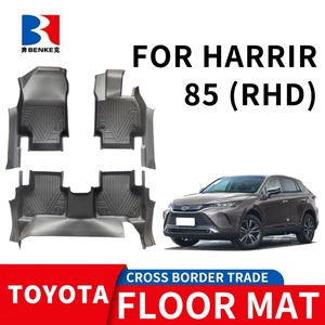 พรมปูพื้นรถยนต์ TPE 5D กันลื่น กันน้ำ สำหรับ Toyota Harrier 85 ปี 2021 แบบ 3 ชิ้น ขับขวา ใช้ได้ทุกสภาพอากาศ - Product Image 2