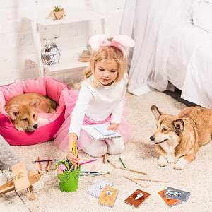 Mini cahiers <span class=keywords><strong>chien</strong></span> thème fête faveur chiot Animal bloc-notes spirale poche cahiers anniversaire enseignant salle de classe récompenses fournitures - Product Image 2