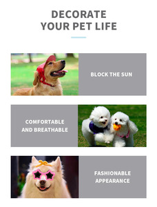 Gafas de Sol para Perros y Gatos, Protección UV, Montura Rosa en Forma de Estrella, Correa Ajustable, para Cachorros Pequeños, Venta al Por Mayor - Product Image 3
