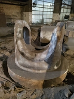 Base de machine-outil CNC en acier moulé robuste de qualité industrielle ZG230-450, grande base de moulage testée UT MT