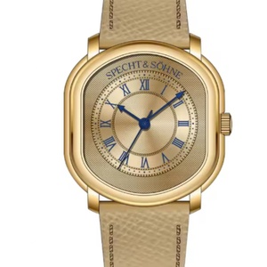 Nuevo Reloj de Cuarzo Vintage de 35 mm para Hombre, Color Gris, Correa de Cuero Genuino, Cristal de Zafiro, Resistente al Agua 50 m - Product Image 6