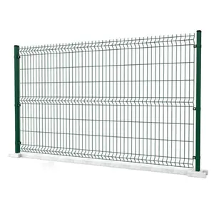 Hot Selling Powder Coated 3D Triangular Bending Curved Fencing Mesh Screen Panel