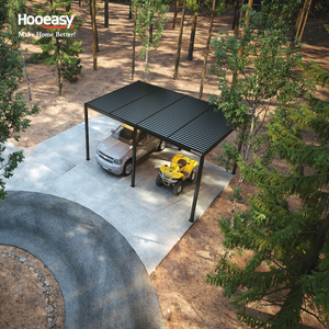 Ngoài trời nhôm bioclimatic louvered Roof không thấm nước dù để che nắng công cụ phòng bãi đậu xe tán pergola nhà để xe tán carports - Product Image 1