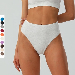 กางเกงชั้นในผู้หญิงคุณภาพสูง ไซส์ XXS-XXL ผ้าฝ้าย 95% ไซส์พลัส เอวสูง เซ็กซี่ ลายพิมพ์เรียบง่าย สไตล์ใส่ได้ทุกวัน - Product Image 3