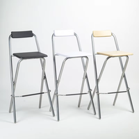Dossier et siège en bois MDF de haute qualité et cadre en métal Chaises de bar pliables Tabourets de bar Chaises de fête Événement