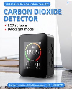 Carbon Dioxide Detector cho Home cắm trong nhà CO2 màn hình có thể sạc lại nhiệt độ độ độ ẩm cảm biến ndir báo động LCD hiển thị - Product Image 4