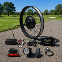 Kit de conversion de vélo électrique à pneus larges 60V 72V 3000W 5000W avec moteur de moyeu pour roue arrière – Ensemble de mise à niveau pour vélo électrique