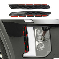 Accessoires Hyundai Palisade 2022-2023 : Grille d'aération latérale de pare-chocs avant style fibre de carbone, luxe moderne, pour éclairage antibrouillard extérieur