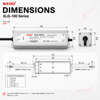 Éclairage marin série XLG-75, redresseur AC-DC 75W, driver étanche IP67 12V 24V 36V 48V pour zones de quai