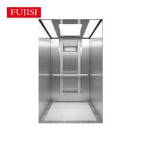 Ascenseur moderne pour passagers de 800 kg, traction sans engrenage, entraînement AC, 6 à 21 passagers, vitesse de 1,0 à 6,0 m/s, plancher en PVC, élégant et efficace