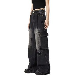 Nuovo Design da donna pantaloni elastici <span class=keywords><strong>Jeans</strong></span> Flare tinta unita lavaggio collant blu taglie forti tessuto Denim <span class=keywords><strong>senza</strong></span> <span class=keywords><strong>tasche</strong></span> da donna <span class=keywords><strong>Jeans</strong></span> - Product Image 4