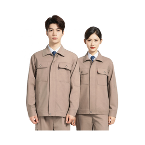 Ensembles de vêtements de travail en pur coton sur mesure, durables et résistants à l'usure, vêtements de travail tout en coton, hauts de travail, uniformes d'usine - Product Image 4