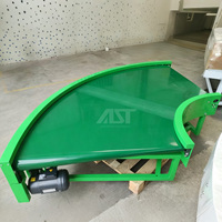 Convoyeur à courbe à 90 degrés AST, profilé en aluminium, couleur personnalisée, peinture RAL, logistique d'emballage alimentaire et de boissons, réglable