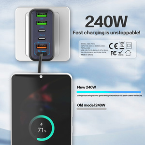 Caricatore da Muro Tipo C 240W con Spina EU/US/UK, Ricarica Rapida QC3.0 PD, Adattatore di Alimentazione USB-C 240W per Telefoni Cellulari - Product Image 5