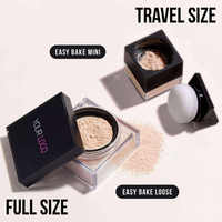 Poudre Libre Fixatrice de Maquillage Easy Bake, Sans Parfum, Longue Tenue, Contrôle du Sébum, Fini Mat
