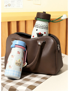 Bouteille isotherme pour enfants de 620 ml, motif dessin animé mignon, en acier inoxydable 316, coque extérieure en acier inoxydable 304, couvercle en PP, paille, bouteille d'eau portable, logo personnalisé - Product Image 6