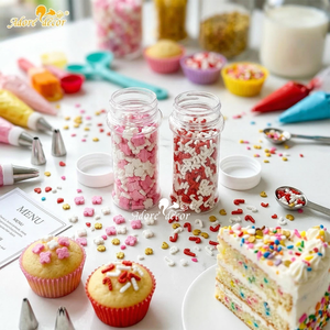Adore Decor - Nuevas Chispas de Azúcar Dulces Certificadas Halal para Decoración de Pasteles Navideños, Dulces Decorativos en Forma de Sombrero, Color Sólido, 1 kg, Color Personalizado - Product Image 1