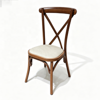 Chaises de mariage et d'événements de style européen à dossier croisé en gros pour fournisseurs de banquets