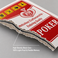 Cartes à Jouer en Gros 63x88mm Jeu de Poker OEM ODM Logo Personnalisé Impression Couleur Recto-Verso Club 10 Jeux en Bloc Coins Arrondis