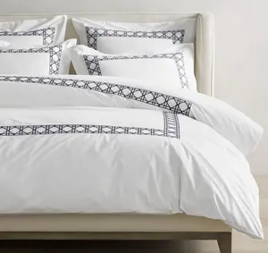 HONGYA nakış 400 iplik sayısı yatak çarşafı s 100% pamuk yatak seti katı çarşaf pamuk otel yatak örtüsü yatak çarşafı
