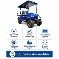 Voiturette de golf électrique tout-terrain Tarion 4 places robuste avec moteur AC 4,0 kW, suspension indépendante, vitesse 35 km/h, autonomie 90 km
