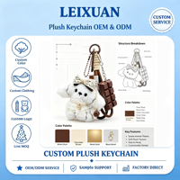 Fabricant de porte-clés en peluche personnalisés (aliments, fleurs, animaux), OEM ODM, mini poupées en peluche douces, breloques de sac, porte-clés sur mesure