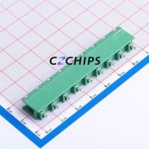 KH-F600V-9P-7.62G Plug-in Terminal Block Through hole Component (THT),P=7.62mm Connector 7.62mm Green Straight Pin 9P - Product Image 2