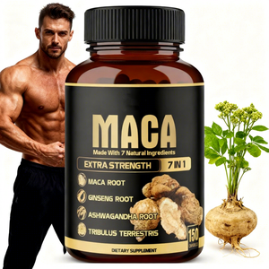 Maca Orgânica Ginseng Root Private Label Suplemento Esportivo Ashwagandha Powder Energy Booster Maca Root Extract Cápsulas - Product Image 1